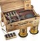 Whiskey Stones Gift Set, Whiskey Glass and Stones Set with Wooden Army Crate, 8 Granite Whiskey Rocks Chilling Stones and 10oz Whiskey Glasses, Whiskey Gift for Men, Dad, Husband